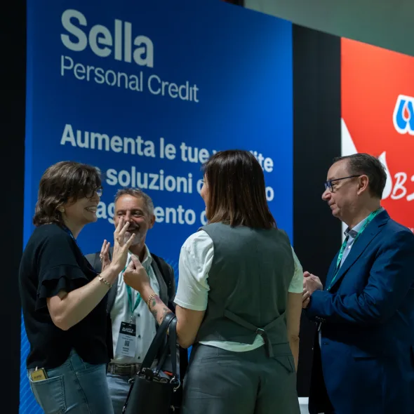 Stand Banca Sella ad Alzati e Fattura LIVE