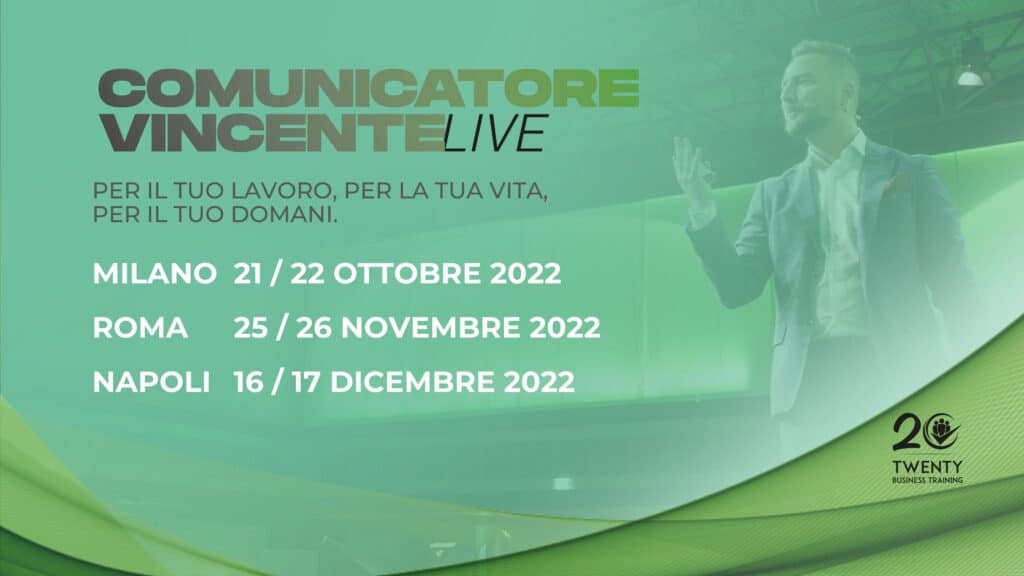 comunicatore vincente live date